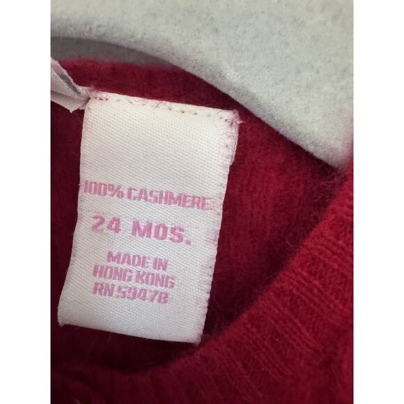 Piper & Poise Cableknit 100% Cashmere Cardigan Baby Sz 24 Months - Picture 4 of 11